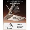 imageLISEN Tablet Stand for iPad Stand Holder Desk Foldable Home Office Desk Accessories Travel for iPad Holder Dorm College Essentials Portable Monitor Stand Fits Tabs Kindle iPhone 4159quot Black Pearl Nacre White