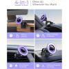 imageLISEN for MagSafe Car MountPhone Holders for Your Car Accessories Dashboard Vent iPhone Car Mount Magnetic Phone Holder Mount for TruckGPS M Ount for Garmin fit iPhone 16 Pro Max 15 14 13 12Purple