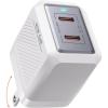 imageLISEN 40W USB C Charger Block2 Port Compact Foldable GaN Charger Compatible with iPhone 16 15 14 13 12 Pro Max 10 SE X XS 8 Plus Samsung Galaxy S23 22 S21 S20 Power Block Fast ChargingWhiteWhite