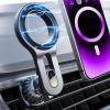 imageLISEN for iPhone 16 MagSafe Car Mount Quick Install Magnetic Car Phone Holder Vent Jeep Truck Accessories Gifts for Men Women Him Her Fit for iPhone 16 ProPro Max 15 14 13 12 Samsung Edge S25Black