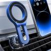 imageLISEN for iPhone 16 MagSafe Car Mount Quick Install Magnetic Car Phone Holder Vent Jeep Truck Accessories Gifts for Men Women Him Her Fit for iPhone 16 ProPro Max 15 14 13 12 Samsung Edge S25Blue