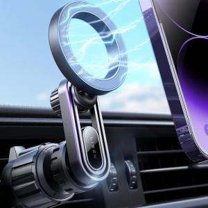imageLISEN Fits MagSafe Car Mount 20 Strong Magnets Magnetic Phone Holder for Car HandsFree Car Accessories Cell Phone Holder Vent Car Mount for iPhone Fit for iPhone 15 14 13 12 Pro Max Plus Mini