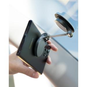 imageLISEN Folding Magnetic Phone Mount  360 Rotatable HandsFree Car Phone Holder for All Smartphones ampamp Tablets