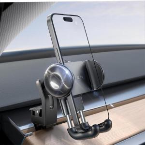 imageLISEN Tesla Phone Mount Holder 2024 Thick Case Friendly for Model 3 Model Y Air Vent Holder Adjustable Fits All Phones