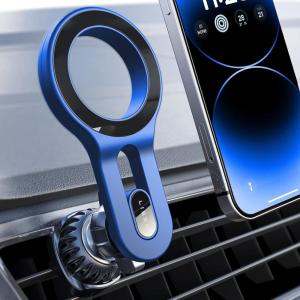 imageLISEN for iPhone 16 MagSafe Car Mount Quick Install Magnetic Car Phone Holder Vent Jeep Truck Accessories Gifts for Men Women Him Her Fit for iPhone 16 ProPro Max 15 14 13 12 Samsung Edge S25Blue