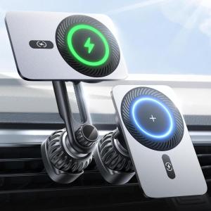 imageLISEN for iPhone 16 Magsafe Car Mount Charger15W Wireless Car Charger Mount Magnetic Air Vent Car Phone Holder for iPhone 16ProPlusPro MaxiPhone 15141312 Series