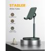 imageLISEN Cell Phone Stand Adjustable for iPhone Phone Holder for Desk Office Desk Accessories Computer PC for iPhone Stand Gaming Essentials Fit Otterbox Case Phones Switch Kindle iPad Air Tablet 410inGreen