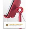 imageLISEN Cell Phone Stand Adjustable for iPhone Phone Holder for Desk Office Desk Accessories Computer PC for iPhone Stand Gaming Essentials Fit Otterbox Case Phones Switch Kindle iPad Air Tablet 410inRed