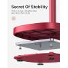 imageLISEN Cell Phone Stand Adjustable for iPhone Phone Holder for Desk Office Desk Accessories Computer PC for iPhone Stand Gaming Essentials Fit Otterbox Case Phones Switch Kindle iPad Air Tablet 410inRed