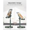 imageLISEN Cell Phone Stand Adjustable for iPhone Phone Holder for Desk Office Desk Accessories Computer PC for iPhone Stand Gaming Essentials Fit Otterbox Case Phones Switch Kindle iPad Air Tablet 410inGreen