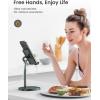 imageLISEN Cell Phone Stand Adjustable for iPhone Phone Holder for Desk Office Desk Accessories Computer PC for iPhone Stand Gaming Essentials Fit Otterbox Case Phones Switch Kindle iPad Air Tablet 410inGreen