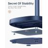 imageLISEN Cell Phone Stand Adjustable for iPhone Phone Holder for Desk Office Desk Accessories Computer PC for iPhone Stand Gaming Essentials Fit Otterbox Case Phones Switch Kindle iPad Air Tablet 410inBlue