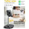 imageLISEN Cell Phone Stand Adjustable for iPhone Phone Holder for Desk Office Desk Accessories Computer PC for iPhone Stand Gaming Essentials Fit Otterbox Case Phones Switch Kindle iPad Air Tablet 410inBLACK