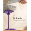 imageLISEN Cell Phone Stand Adjustable for iPhone Phone Holder for Desk Office Desk Accessories Computer PC for iPhone Stand Gaming Essentials Fit Otterbox Case Phones Switch Kindle iPad Air Tablet 410inDark Purple
