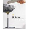 imageLISEN Cell Phone Stand Adjustable for iPhone Phone Holder for Desk Office Desk Accessories Computer PC for iPhone Stand Gaming Essentials Fit Otterbox Case Phones Switch Kindle iPad Air Tablet 410in3X STABLE WEIGHTED BASE Gray