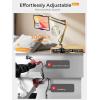 imageLISEN Tablet Stand Phone Holder iPad Holder for Desk MountUltra Sturdy 2 Clamps Kindle Holder for Bed Gooseneck Phone Tablet Holder Mount Phone Stand fits iPhone iPad Mini 7 Kindle 413quot DeviceBlack