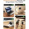 imageLISEN for Retractable Phone Charger Wall Plug for Travel 45W USB C Charger Block Dual USB C Adapter Block for Samsung S25S24S23S22 iPhone 16 15 iPad BlackBlack