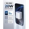 imageLISEN for iPad Charger Fast ChargingiPhone 16 Charger for iPad Pro 12911 inch iPad Air 5th4th iPad Mini 6iPad 10th iPhone 1616 Plus16 Pro16 Pro Max15 Series66FT Cables2 PackWhiteWhite