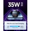 imageUSB C Wall Charger 35W35W GaN III LISEN Dual Port USB C Fast Charger PD 30QC 30 PintSized Type C Charger Fast Charging for iPhone 1413MiniProPro Max iPad ProAir PPS 25W