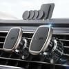 imageLISEN 2 Pack Magnet for Phone Car Mount Magnetic Phone Holder for Your Car Vent 6 Military Magnets Vent Cell Phone Holder Mount for Car Plate Fit All iPhone 16151413 Pro Max Plus Samsung S25Gold