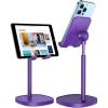 imageLISEN Cell Phone Stand Adjustable for iPhone Phone Holder for Desk Office Desk Accessories Computer PC for iPhone Stand Gaming Essentials Fit Otterbox Case Phones Switch Kindle iPad Air Tablet 410inDark Purple