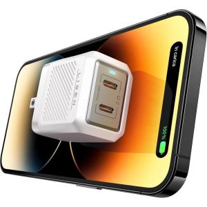 imageLISEN 40W USB C Charger BlockGaNampampApplePi Dual 20W iPhone USBC Power Adapter Foldable Fast USBC Charger Block GaN PD Adapter Compatible with iPhone 14 Pro1312 iPad MacBook Samsung S2220