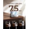 image8Pack Magnetic Cable Clips 1S SnapOn Cord Holder LISEN Office Desk Organizers and Accessories with 4 Extra Strong Adhesive Pads Wire Organizer for Nightstand Home Wall Car DesktopWhite