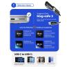 imageLISEN 140W USBC to Magnetic 3 Cable 66FT Midnight 480Mbps Data Transfer MacBook Air Charger Gen 3 Cord MacBook Charger Magnetic Safe 3 Fit for Macboo k Air 15quot 13quot M3Pro 14quot 16quot 202466FT