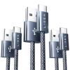 imageLISEN CarPlay Cable for iPhone 16151433FT 2Pack USB A to USB C Cable Replacement Andorid AutoCarPlay USB C Cord Fit for iPad 10thiPad Air 5Galaxy S24 UltraiPhone 16iPhone 15Pixel 8Midnight