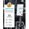 imageLISEN Cup Phone Holder for Car No Shaking Car Phone Holder Mount 360 Adjustable Car Accessories for Women Truck Jeep Golf Accessories for iPhone 16e 16 15 14 13 Pro Max Samsung S25 All 47 PhoneBlack