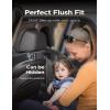 imageLISEN Tablet iPad Holder for Car Mount Headrest Must Have iPad Car Holder Back Seat Travel Accessories Long Road Trip Essentials for Kids Adults Fits All 47129quot Devices ampamp Headrest Rod BlackBlack