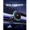 imageLISEN for Qi2 15W MagSafe Car Mount ChargerSuper Fast Magnetic Wireless Car Charger for iPhone 16 Pro Max AccessoriesQi2 MagSafe Charger Fits iPhone 16 15 14 13 12Samsung with MagSafe CaseQi2 Charging