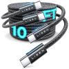 imageLISEN for iPhone 16 15 USB C to USB C Fast Charging 60W USB C Cable Type C Fast Charging Cable for iPhone 16 15Samsung Galaxy S25 Ultra Plus S24 S23 iPad Pro 13 129inch iPad Air 5Black 3Pack 6FTBlack