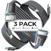 imageLISEN for iPhone 16 15 USB C to USB C Fast Charging 60W USB C Cable Type C Fast Charging Cable for iPhone 16 15Samsung Galaxy S25 Ultra Plus S24 S23 iPad Pro 13 129inch iPad Air 5Black 3Pack 6FTBlack