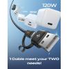 imageLISEN for iPhone 16 Type Charger Cable 2 Pack66ft 60W USB C for iPhone Charger Fast Charging USB A to USB C Cable for Apple USB to Cable Fit iPad mini Pro Air MacBook SamsungBlack