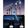imageLISEN for iPhone 16 Type Charger Cable 2 Pack66ft 60W USB C for iPhone Charger Fast Charging USB A to USB C Cable for Apple USB to Cable Fit iPad mini Pro Air MacBook SamsungBlack