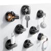 image8Pack Magnetic Cable Clips 1S SnapOn Cord Holder LISEN Office Desk Organizers and Accessories with 4 Extra Strong Adhesive Pads Wire Organizer for Nightstand Home Wall Car DesktopBlack