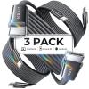 imageLISEN 333366FT USB C to USB C Cable for iPad Pro 13 129 11 inch iPad Air 5 4 Mini 63Pack 60W iPad Charger Cord Fast Charging for iPad 2024MacBook Air MacBook Pro iPhone 15 Pro Max PlusBlack