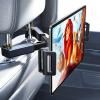 imageLISEN Tablet iPad Holder for Car Mount Headrest Must Have iPad Car Holder Back Seat Travel Accessories Long Road Trip Essentials for Kids Adults Fits All 47129quot Devices ampamp Headrest Rod BlackBlack