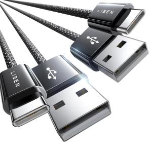imageLISEN CarPlay Cable for iPhone 16151433FT 2Pack USB A to USB C Cable Replacement Andorid AutoCarPlay USB C Cord Fit for iPad 10thiPad Air 5Galaxy S24 UltraiPhone 16iPhone 15Pixel 8Black