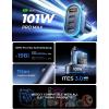 imageLISEN 101W USB C Car Charger 4 Port Super Fast Charging Car Charger Adapter PD30 ampamp QC30 Cigarette Lighter Car USB Charger Multi Port with CableCompatible with iPhone 15 Pro Max 14 Samsung S24 iPad