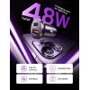 imageLISEN 54W Car Phone Charger USB C Cigarette Lighter Adapter Car Accessories for iPhone USB C Car Charger Adapter USBC Type C 12v Fit for iPhone 16E 16 15 14 13 12 Samsung S25 Google iPad AndroidPurple