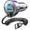 imageLISEN 65W Car Charger USB C Fast Charging for iPhone 16 15 Pro MaxSuper Fast Type C Car Charger Adapter Fit iPhone 16e 15 Pro Max PlusiPad ProSamsung Galaxy S25 S24 UltraPixelAndroidBlackBlack
