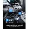 imageLISEN 65W Car Charger USB C Fast Charging for iPhone 16 15 Pro MaxSuper Fast Type C Car Charger Adapter Fit iPhone 16e 15 Pro Max PlusiPad ProSamsung Galaxy S25 S24 UltraPixelAndroidBlackBlack