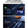 imageLISEN 90W USB C Car Charger Fast Charging Dual USB C Port PD 45W Cigarette Lighter Adapter USB C Car Charger iPhone Super Fast Car Charger USB C with USB C ampamp Lightning Cable for iPhone 16Black