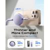imageLISEN Multi Charging Cable 3 in 1 Charging Cable Retractable Car Charger with Type CLMicro USB Ports for iPhone 16 15 14 Pro MaxSamsung Galaxy S25PSKindle Multi Chargers for All DevicesPurple