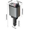 imageLISEN Retractable Car Charger 69W USB C Car Accessories Adapter for iPhone 16 USB C Charger Fast Charging Fathers Day for Gifts Travel Essentials Gifts for Women Men for iPhone 16 15 14 13 12Black
