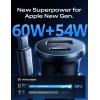 imageLISEN USB C Car Charger USB Adapter Mini ampamp Metal iPhone 16 Car Charger Fast Charging PD 30 Cigarette Lighter Adapter USBC for iPhone 16 Pro Max Plus 15 14 13 BlackBlack
