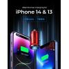 imageLISEN USB C Car Charger USB Adapter Mini ampamp Metal iPhone 16 Car Charger Fast Charging PD 30 Cigarette Lighter Adapter USBC for iPhone 16 Pro Max Plus 15 14 13 BlackRed