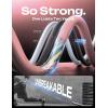 imageLISEN USB C to Lightning Cable 240W 4 in 1 Charging Cable 66FT Chubby USB AC to CLightning with Light for iPhone 16e 16 15 14 ProMacBookiPadSamsung S25Switch 2 Multi Chargers for All DevicesPink